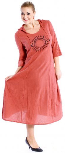 KAPELLA - šaty s kapucí 130 cm