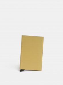Hliníkové pouzdro na karty ve zlaté barvě s RFID krytím Secrid Cardprotector