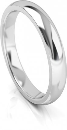 Art Diamond Pánský snubní prsten z bílého zlata AUG314B 64 mm