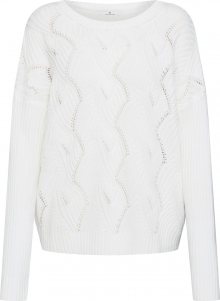 TOM TAILOR Svetr \'sweater with open structure\' bílá