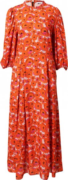 Hofmann Copenhagen Šaty \'Carly\' pink / oranžová / tmavě oranžová / bílá / černá