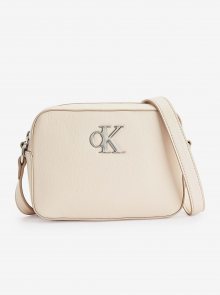 Béžová dámská crossbody kabelka Calvin Klein Minimal Monogram Camera Bag