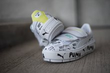 Boty - Puma | BÍLÝ | 37 - Dámské boty sneakers Puma Platform Trace Strap x SHANTELL MARTIN 366533 01
