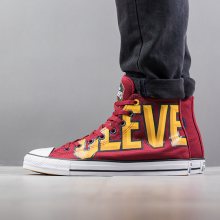 Boty - Converse | BORDÓ, CZERWONY | 41 - Dámské boty sneakers Converse Chuck Taylor Nba Cleveland Cavaliers 159417C