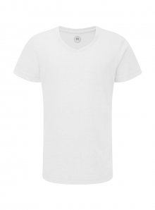 Dívčí tričko HD V-výstřih - Bílá 128 (7-8)