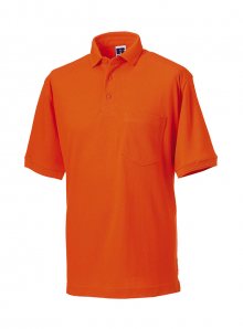Pánská pracovní polokošile s kapsou - Oranžová XS