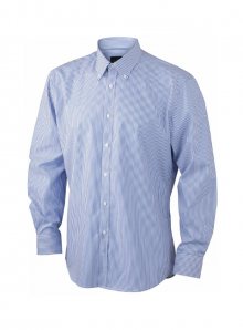 Pánská proužkovaná košile - Bílá a temně modrá 3XL