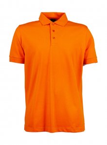 Pánská polokošile Luxury Stretch - Oranžová S