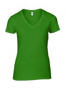 Dámské tričko Fashion - Sytě zelená XL
