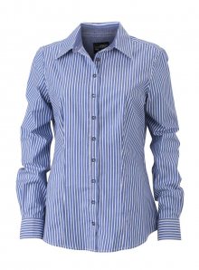 Dámská pruhovaná košile - Modrá XL