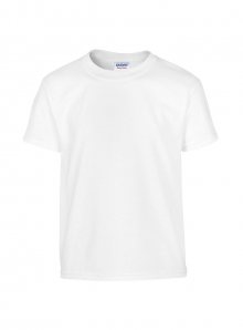 Silnější bavlněné tričko Gildan - Bílá S