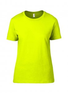 Přiléhavé tričko Fashion - Neonově žlutá S