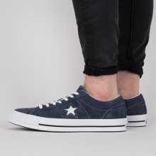 Boty - Converse | MODRÁ | 43 - Pánské boty sneakers Converse One Star 74 Premium Suede 158371C