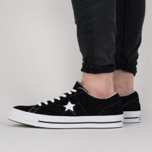 Boty - Converse | ČERNÁ | 42,5 - Pánské boty sneakers Converse One Star 74 Premium Suede 158369C