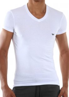 Pánské tričko Emporio Armani 110810 CC729 bílá L Bílá