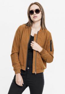 Urban Classics Ladies Peached Bomber Jacket toffee - XS