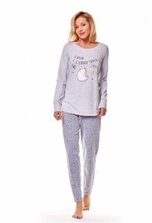 Henderson Mimi 36160-09X Šedé Dámské pyžamo XL šedá