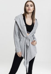 Urban Classics Ladies Hooded Sweat Cardigan grey - XS