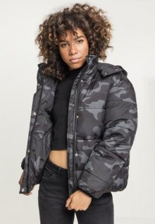 Urban Classics Ladies Boyfriend Camo Puffer Jacket darkcamo - XS