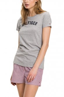 Tommy Hilfiger šedé tričko Tee Print Basic - L