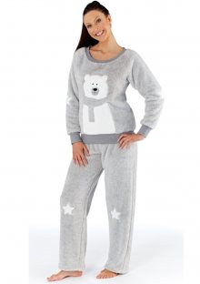 Dámské pyžamo Fordville LN000477 M/L Šedá