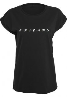 Mr. Tee Friends Logo Ladies Tee black - XS