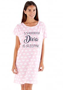 Noční košilka Fordville LN000757 Diva UNI Růžová