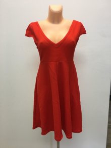 Dámské společenské šaty s širokou sukní červené - S/M