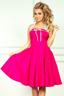 Dámské šaty s volnou sukní růžové - UNI