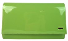 Luxusní lakovaná dámská listová kabelka / psaní SP100 GROSSO  zelená - zelená