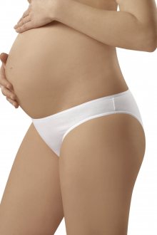 Těhotenské kalhotky Mama mini white