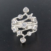 Stříbrný prsten 14858