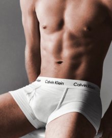 CALVIN KLEIN bílé pánské boxerky Modern Essentials Trunk U6411A