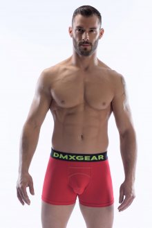 DMXGEAR pánské luxusní červené boxerky Anatomically Fit Boxer