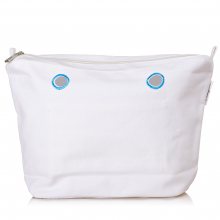 O bag vnitřní plátěná taška bílá mini