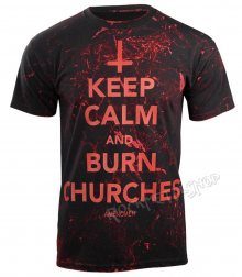 AMENOMEN KEEP CALM AND BURN CHURCHES černá