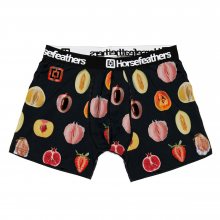 HORSEFEATHERS pánské černobarevné boxerky Sidney Boxer Shorts Fruits