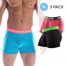 DMXGEAR 3 pack Luxusních pánských boxerek Anatomically Fit