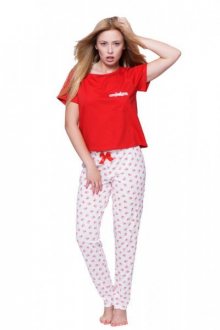 Sensis Tori Dámské pyžamo XL červená/srdce