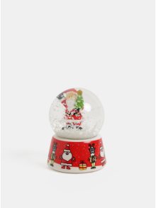 Červené vánoční sněžítko s motivem Santa Clause Kaemingk