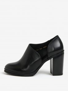 Černé dámské kožené boty na vysokém podpatku Royal RepubliQ 