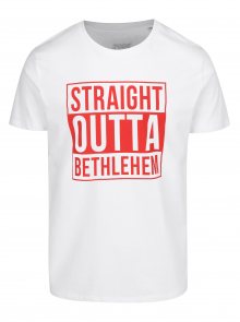 Bílé pánské tričko ZOOT Original Straight outta betlehem
