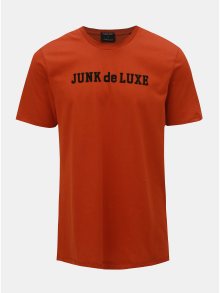Oranžové tričko s kulatým výstřihem JUNK de LUXE
