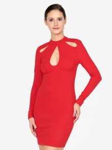 Červené šaty s průstřihy AX Paris
