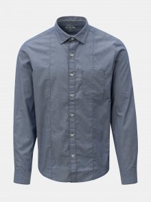 Modrá pánská vzorovaná slim fit košile s.Oliver