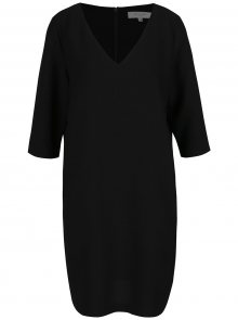 Černé šaty s véčkovým výstřihem Selected Femme Tunni