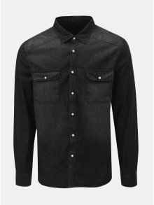 Černá džínová košile Burton Menswear London Western
