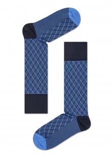 Happy Socks modré ponožky se vzory - 43-46