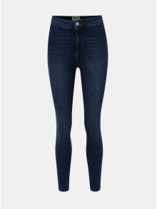 Tmavě modré skinny džíny s vysokým pasem Miss Selfridge