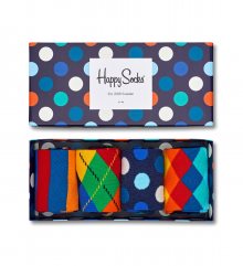 Happy Socks barevný set ponožek Mix - 36-40